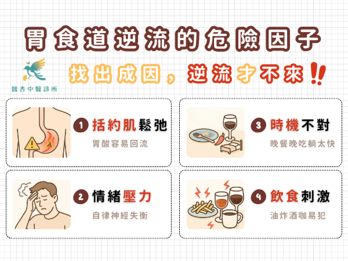 胃食道逆流的常見成因與危險因子