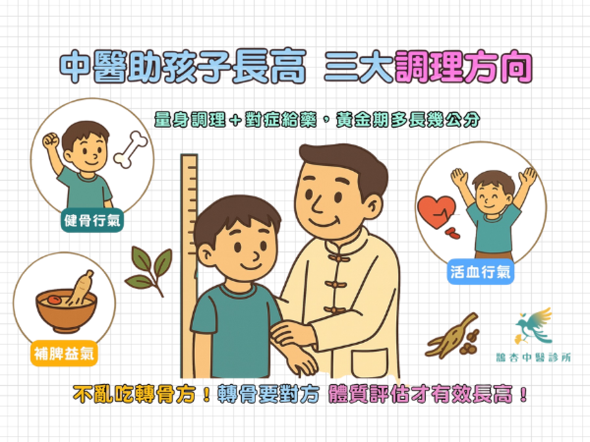 中醫如何幫助孩子長高？三大調理方向